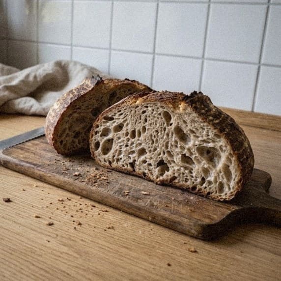 Chleb na zakwasie — przekrój